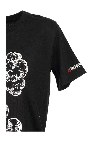 Shop Red Valentino Black T-shirt With Print