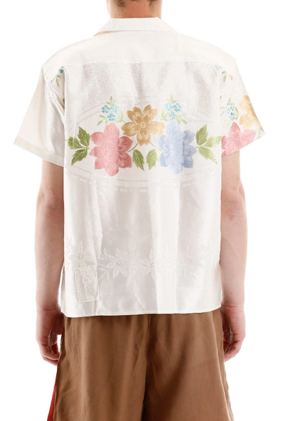 Shop Bode Damask Shirt In Spring Multi