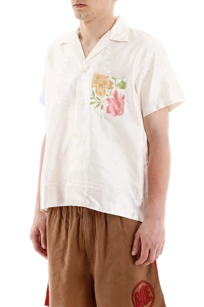 Shop Bode Damask Shirt In Spring Multi