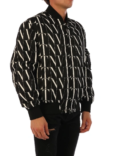 Shop Valentino Bomber Vltn Times In Black