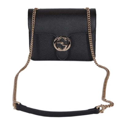 Shop Gucci Borsa Interlocking Nera In Beige