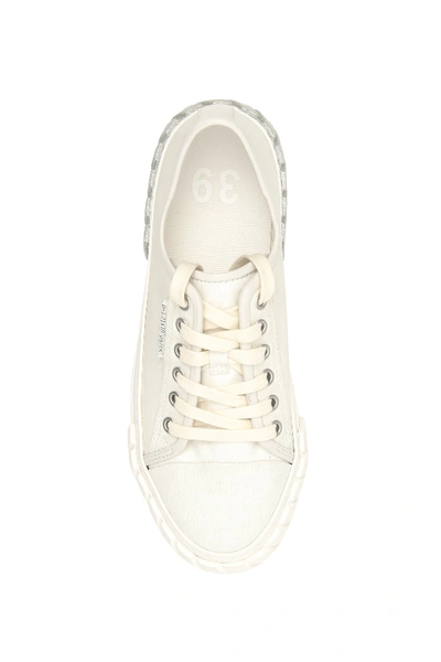 Shop Both Low Tyres Sneakers In White Glitter Silver