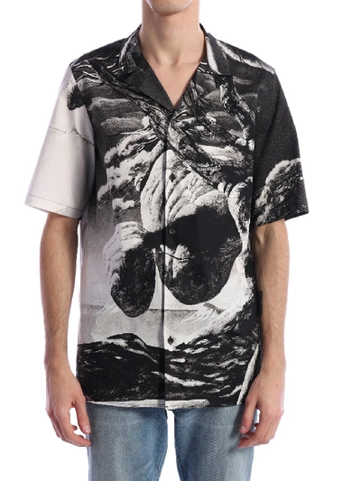 Shop Valentino Bowling Shirt In Black