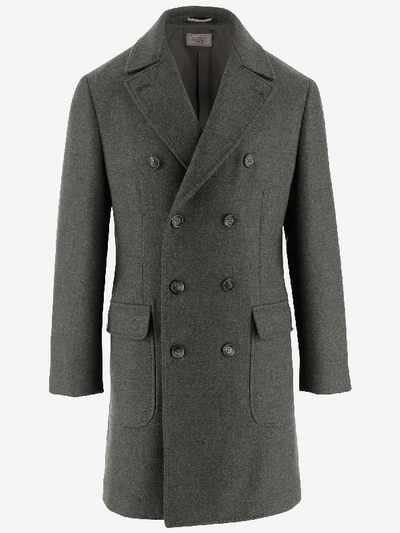 Shop Brunello Cucinelli Coats In Grigio