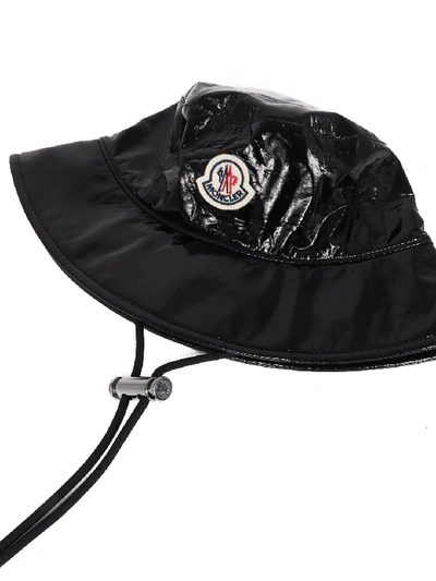 Shop Moncler Bucket Hat In Black