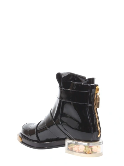 Shop Alexander Mcqueen Buckle Boots In Black