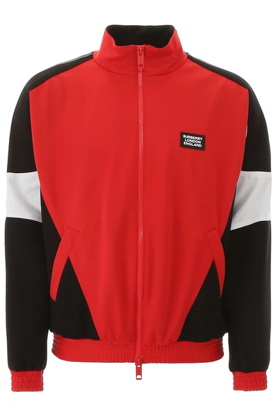 Shop Burberry Astala Track Jacket In Bright Red