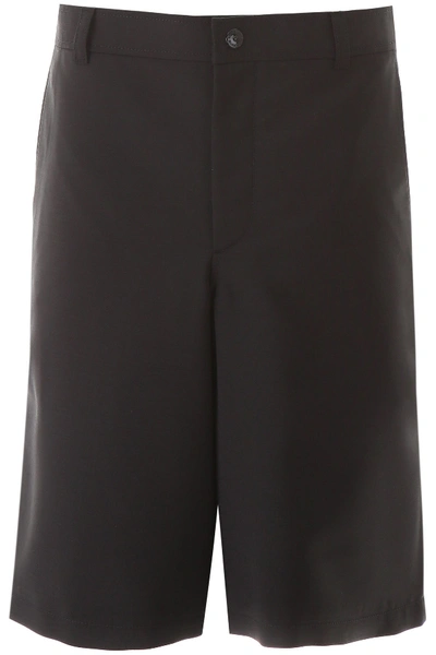 Shop Burberry Bermuda Shorts With Cut-out In Black