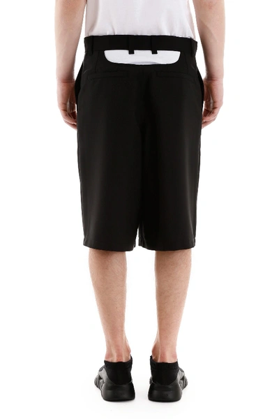 Shop Burberry Bermuda Shorts With Cut-out In Black