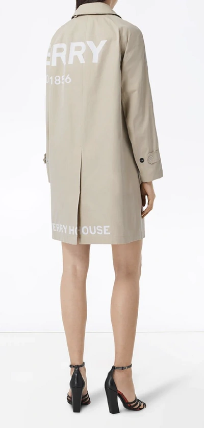 Shop Burberry Coats In Stone