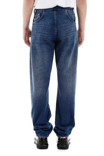 Shop Burberry Five Pocket Jeans In Indigo Blue