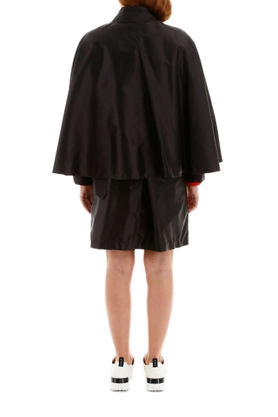 Shop Burberry Reading Cape Coat In Black