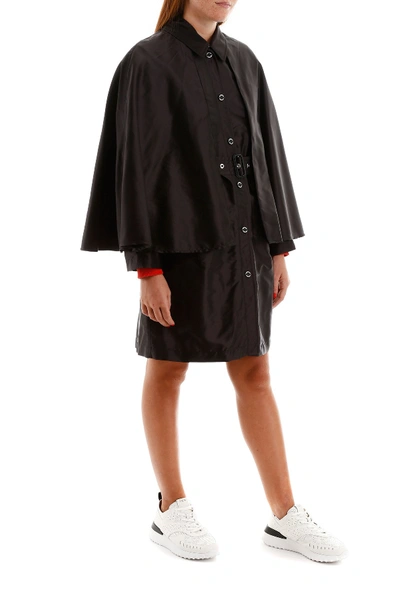 Shop Burberry Reading Cape Coat In Black