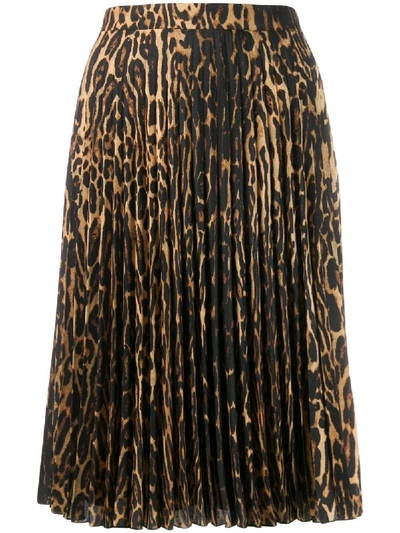 Shop Burberry Skirts In Marrone