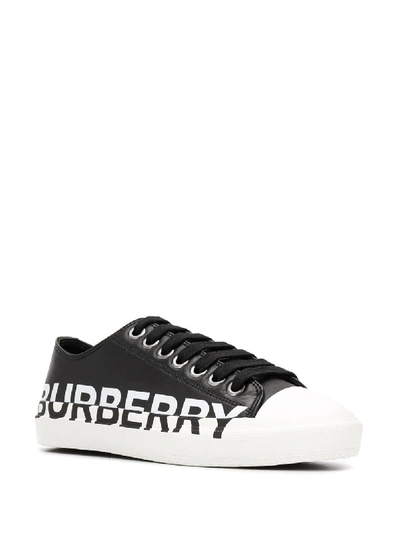 Shop Burberry Sneakers In Nero