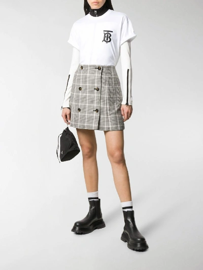 Shop Burberry T-shirts And Polos In Bianco