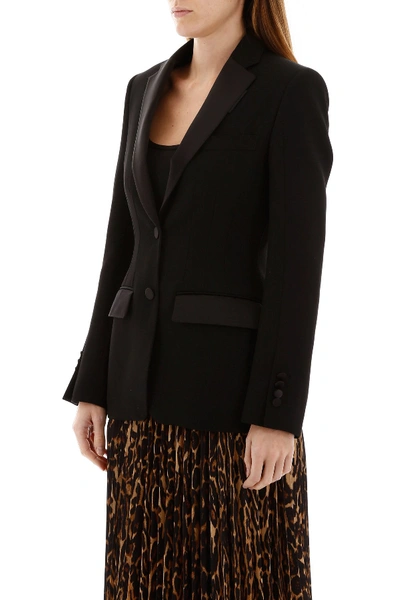 Shop Burberry Tailoring Blazer In Black