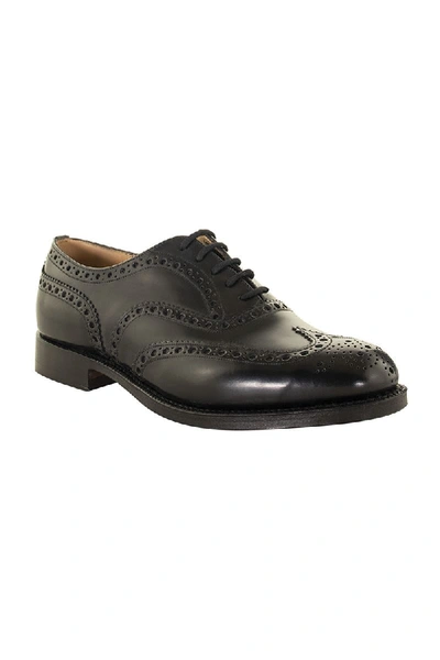 Shop Church's Burwood Polished Binder Oxford Brogue Black