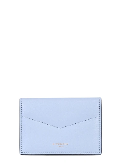 Shop Givenchy Business Edge Wallet In Azure