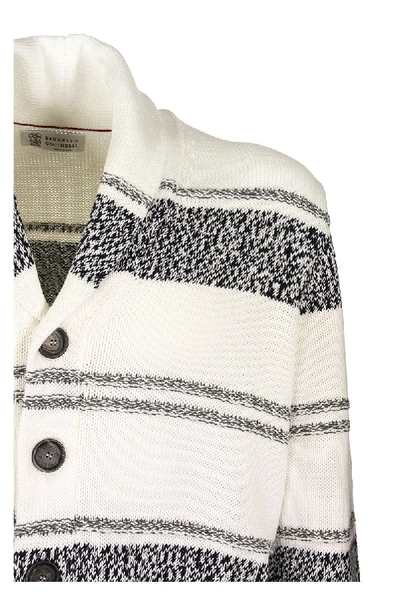 Shop Brunello Cucinelli Button-front Cardigan In Panama