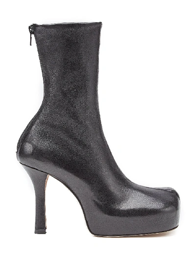 Shop Bottega Veneta Bv Bold Ankle Boots In Black