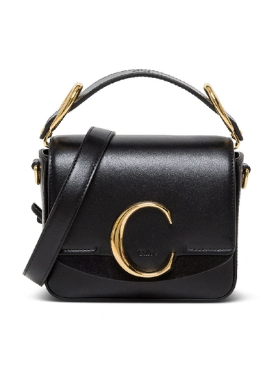 Shop Chloé C Mini Bag In Black