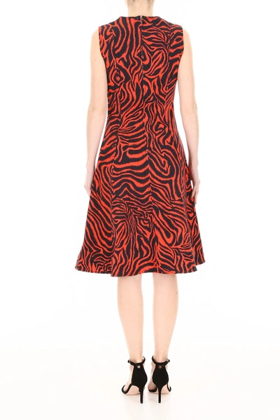 Shop Calvin Klein 205w39nyc Animalier Dress In Red