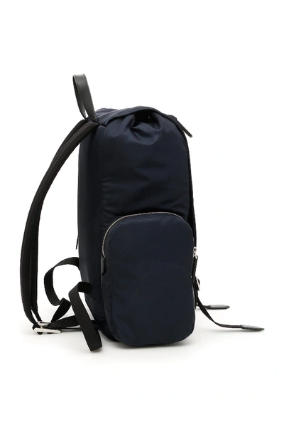 Shop Calvin Klein 205w39nyc Flap Backpack In Tonalita' Blu
