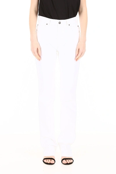 Shop Calvin Klein 205w39nyc Jaws Five Pockets Jeans In White
