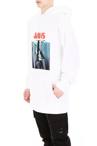 Shop Calvin Klein 205w39nyc Jaws Hoodie In White