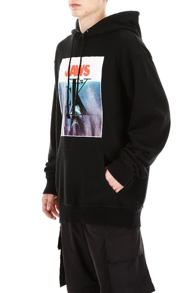 Shop Calvin Klein 205w39nyc Jaws Hoodie In Black