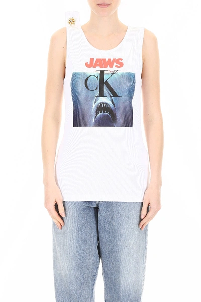 Shop Calvin Klein 205w39nyc Jaws Tankt Top In White