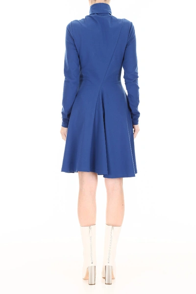 Shop Calvin Klein 205w39nyc Yale University Dress In Yale Blue