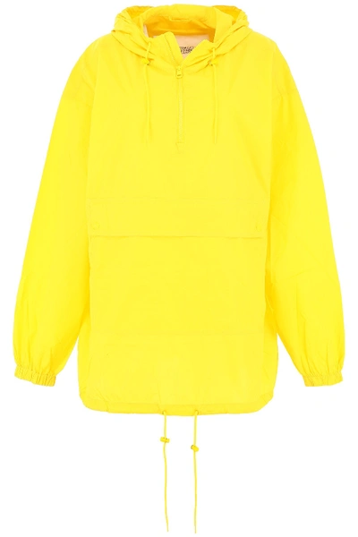Shop Calvin Klein Established 1978 Logo Windbreaker In Yellow