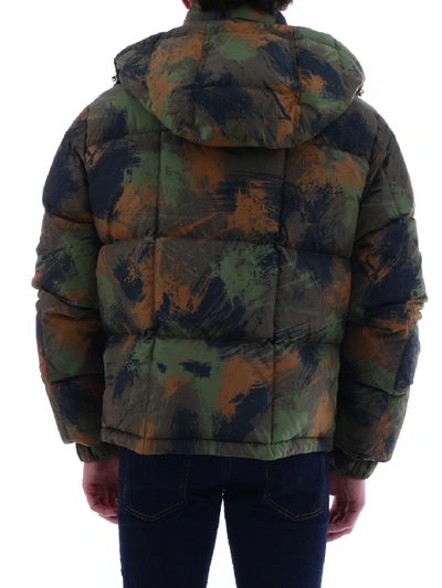 Shop Off-white Camouflage Jacket In Green