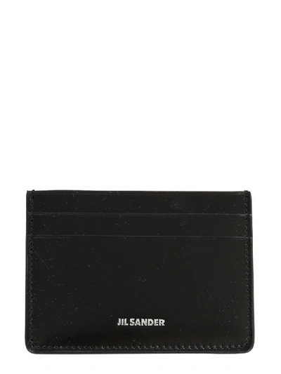 Shop Jil Sander Card Holder With Logo In Black