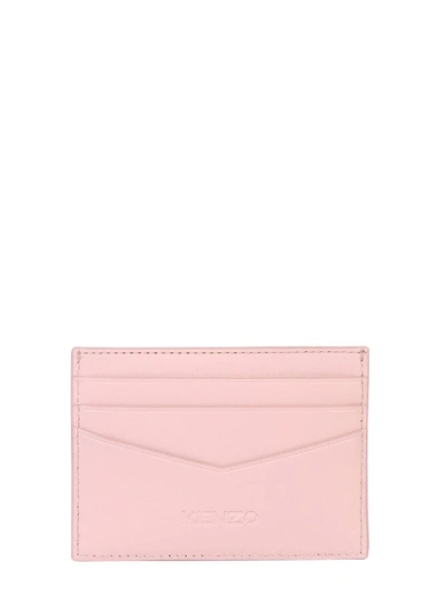 Shop Kenzo Card Holder With Logo In Pink