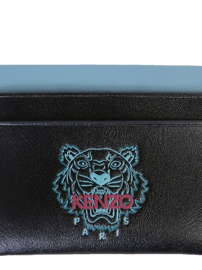 Shop Kenzo Card Holder With Logo Unisex In Black
