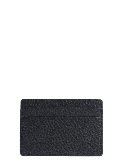 Shop Versace Card Holder With Medusa Logo In Black