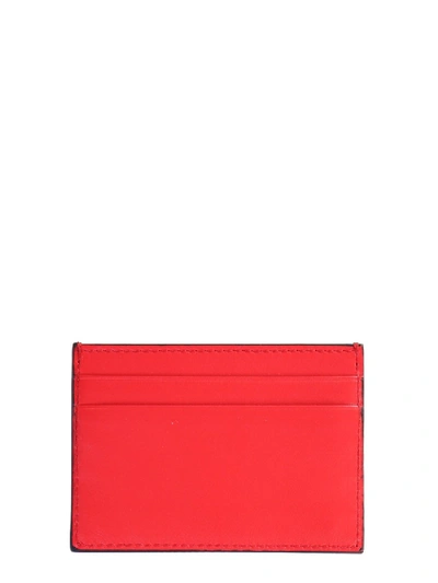 Shop Versace Card Holder With Virtus Logo In Red