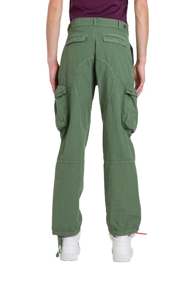 Shop Off-white Cargo Pants In Green