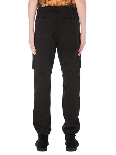 Shop Palm Angels Cargo Pants Black