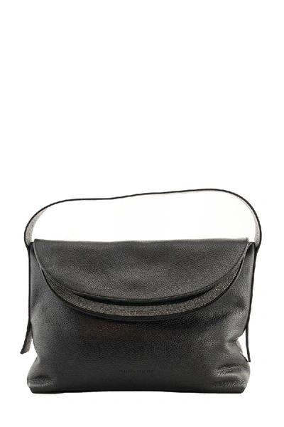 Shop Fabiana Filippi Carlotta Leather Bag, Black