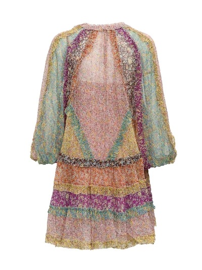 Shop Zimmermann Carnaby Dress In Multicolor