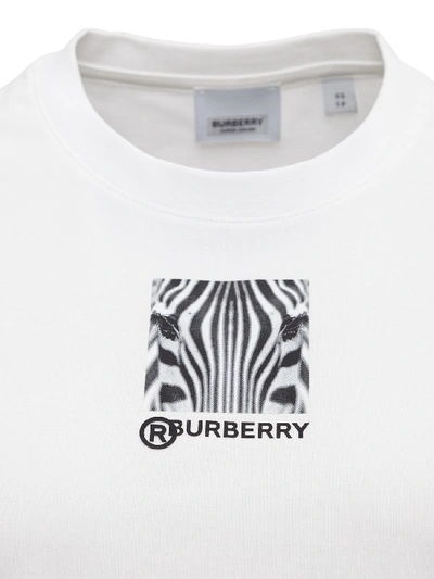 Shop Burberry Carrick Tee In White