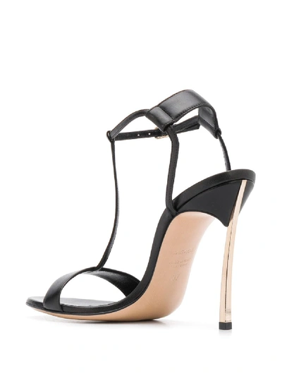 Shop Casadei Sandals In Nero