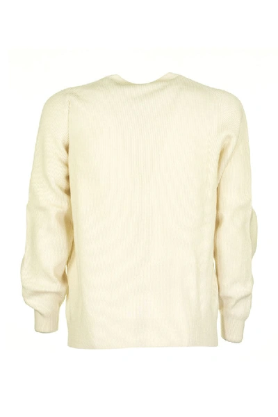 Shop Brunello Cucinelli Cashmere English Rib Sweater In Cream