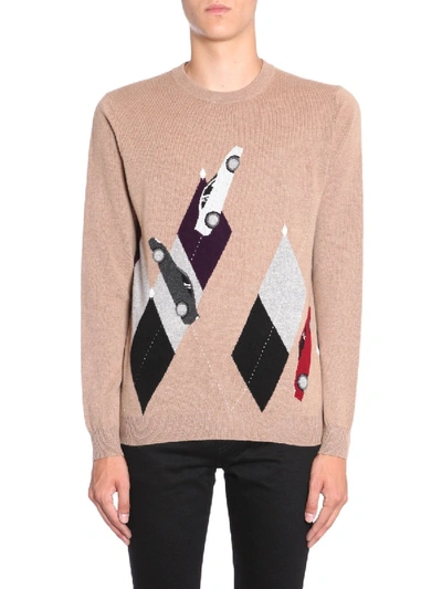Shop Ballantyne Cashmere Sweater In Brown