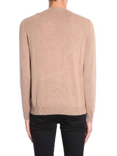 Shop Ballantyne Cashmere Sweater In Brown