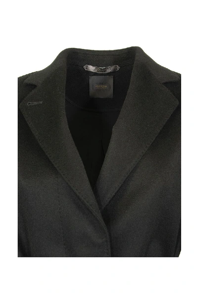 Shop Agnona Cashmere Wrap Coat, Black